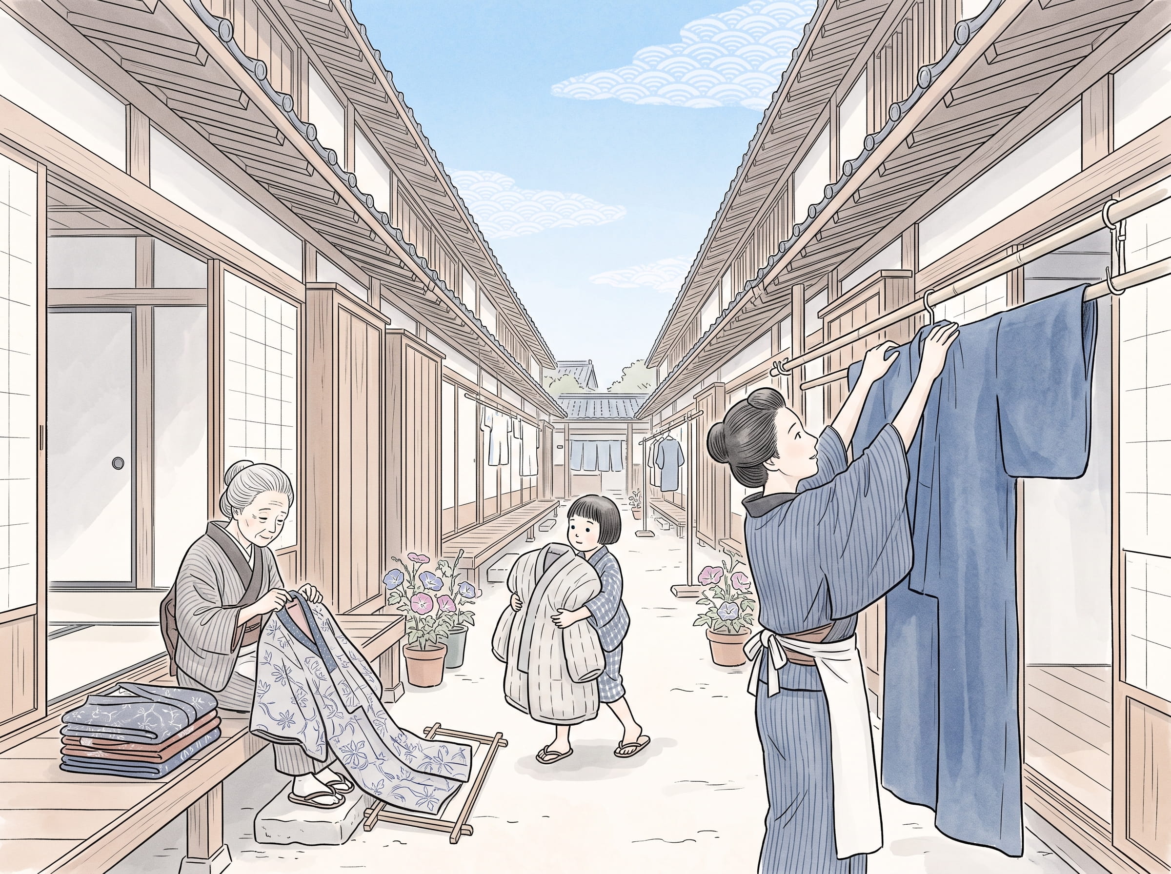 江戸の町の衣替え